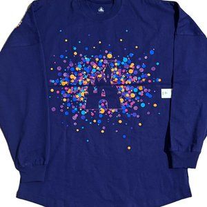 NWT Small Disneyland Spirit Jersey Purple Sparkle Polka Dot DLP 30th Anniversary